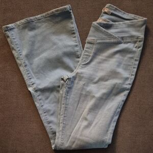 SO Women's Light Blue Flare Jeans